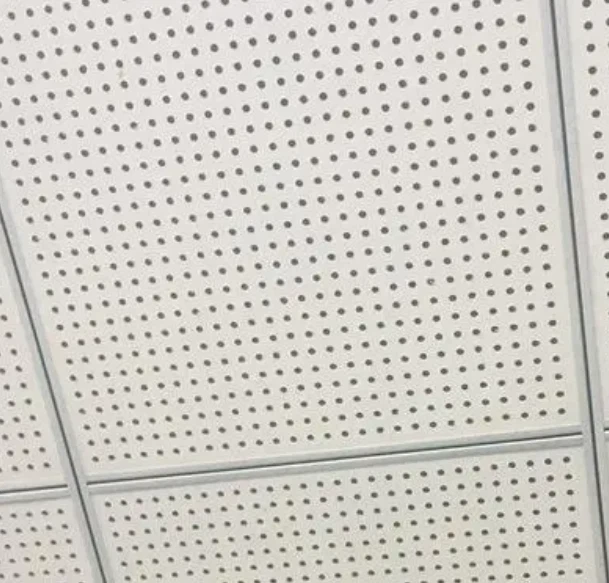 매달린 천공 석고 보드